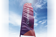 Quill Feather Bow Sail Flag MockUp, an Advertising Mockup by coloformia (Thumbnail 5 of 15)