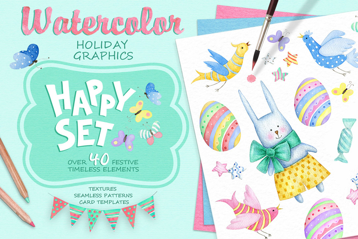 Playful Holiday Collection, an Animal Illustration by Eva Katerina (Photo 1 of 6)