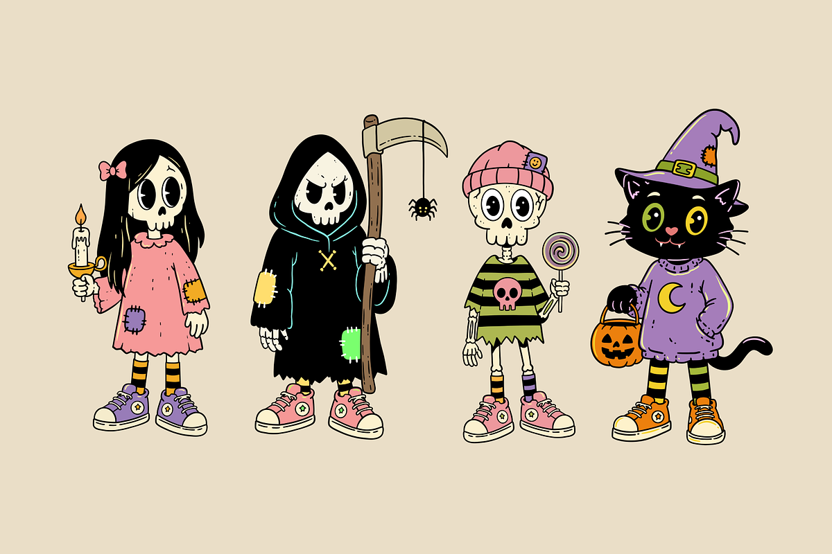 Spooky Friends- Halloween Collection, a Seasonal Illustration by Alina Sh (Photo 4 of 9)