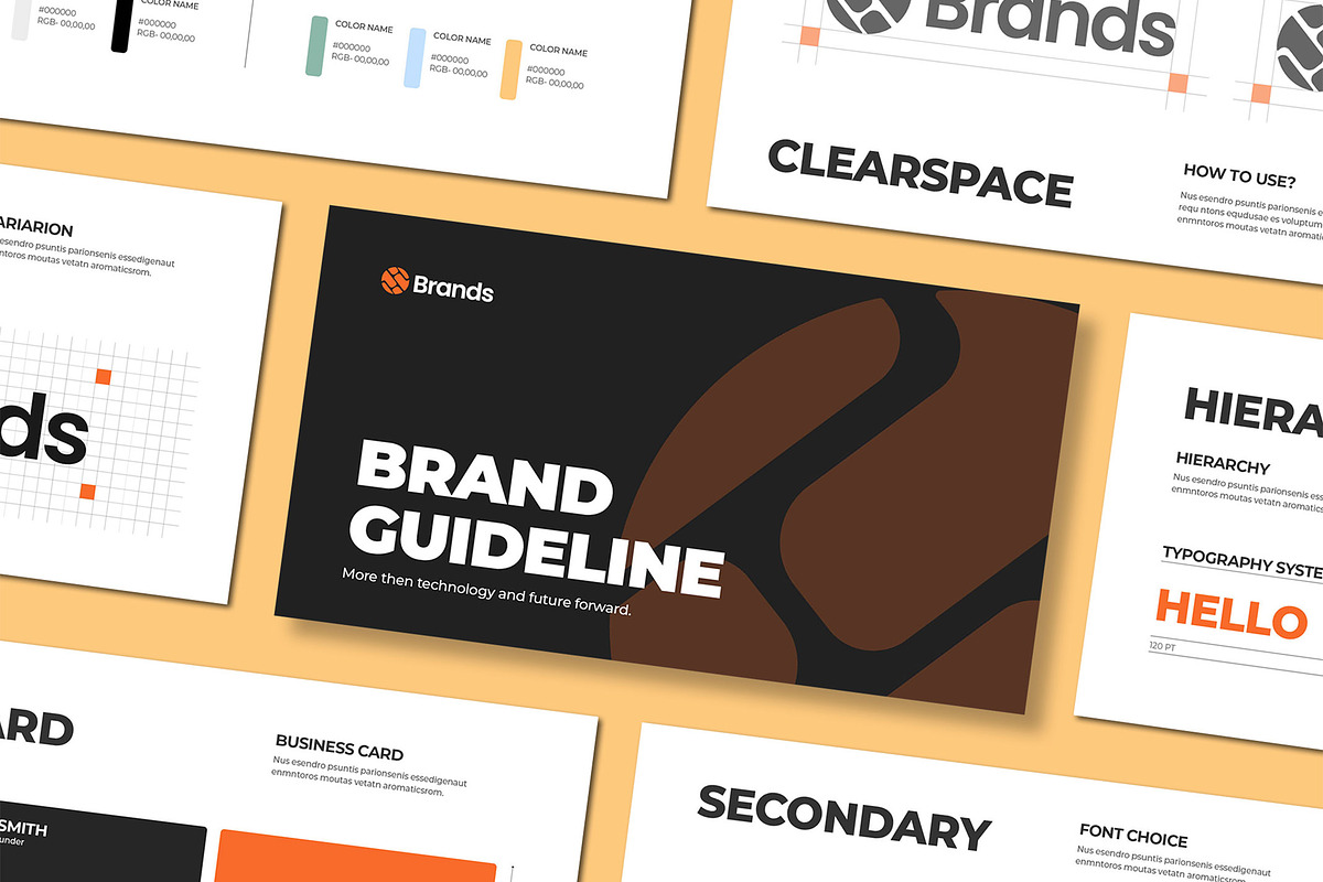 Brand Guidelines Presentation, a Presentation Template by Mighty-Slide (Photo 1 of 5)