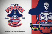 Pirate Head Cartoon Logo, a Branding & Logo Template by bazzier_graphik (Thumbnail 1 of 3)