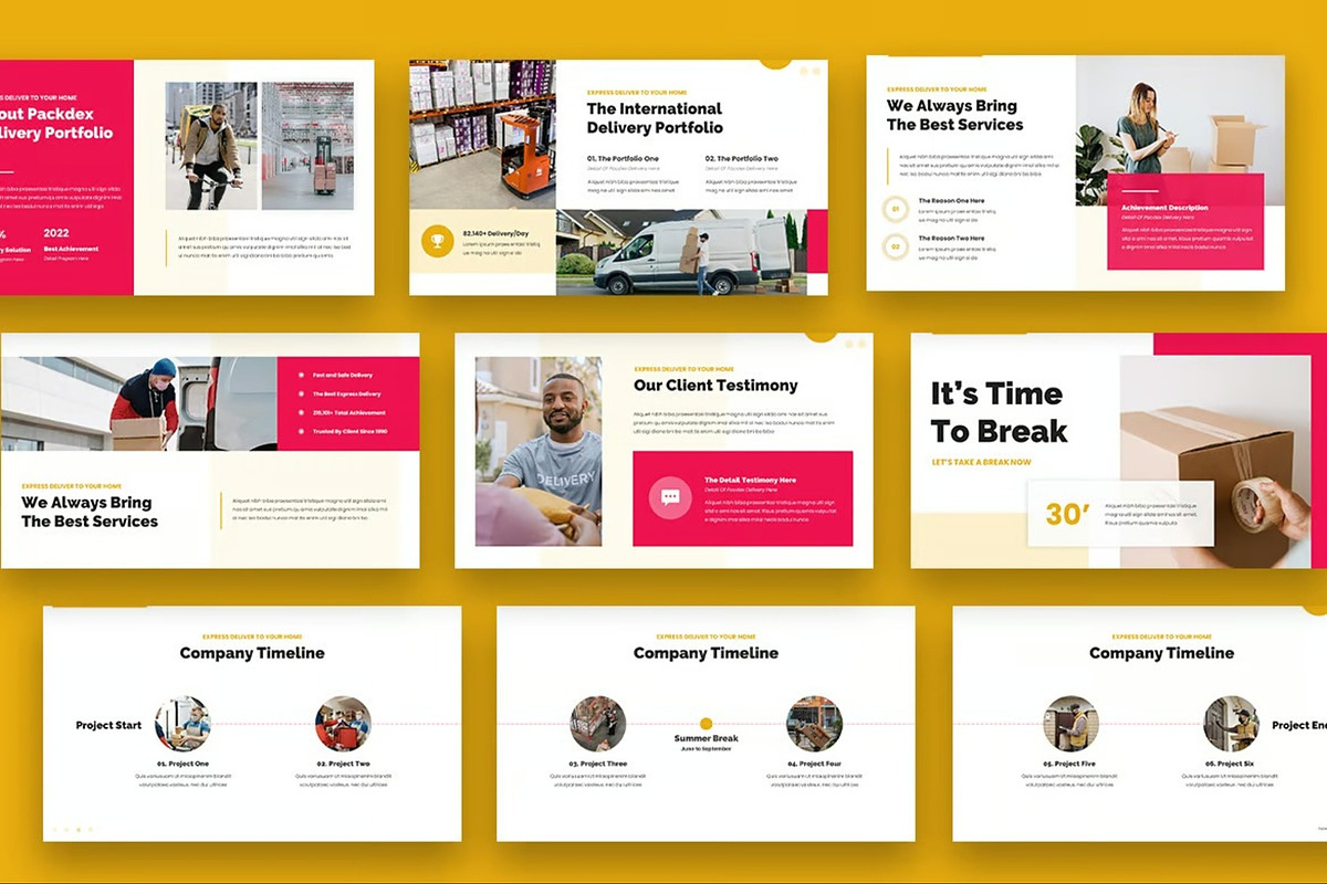 Packdex  Express Delivery Powerpoint, a Presentation Template by Fit-tee (Photo 6 of 6)