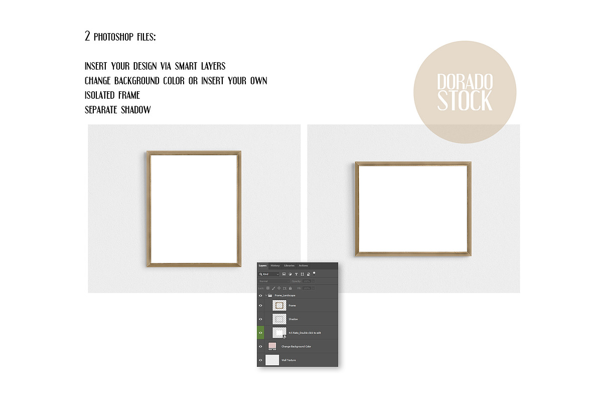 Isolated Old Frames Mockup, a Print Template by Dorado Stock (Photo 3 of 7)
