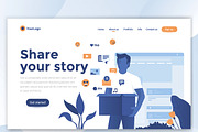 Landing page templates, an Education Illustration by Creative Graphics (Thumbnail 9 of 12)
