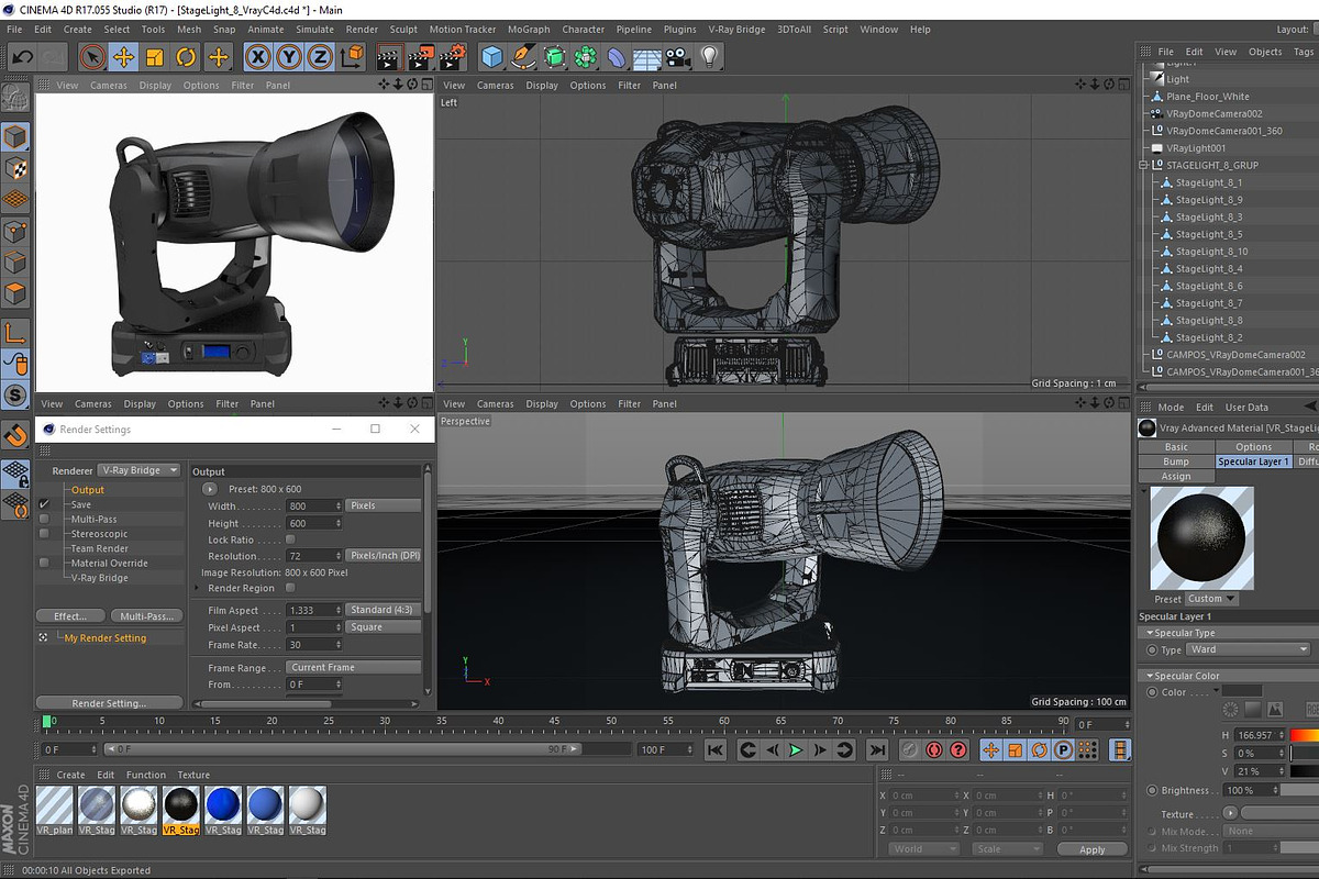 Stage Lighting Collection-14 PCS, an Object 3D Model by akerStudio (Photo 290 of 309)