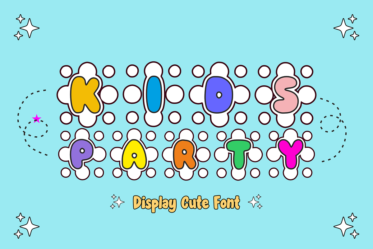 Bolo Bolo - Cartoon Font Types, a Font by KiddoGlyphs Studio (Photo 3 of 3)