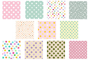 Pastel pink polka dot Pattern, an Illustration by Designworld (Thumbnail 3 of 4)