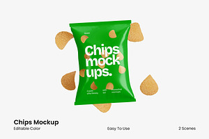 Chips Mockup, a Packaging Mockup by renderstockmarket