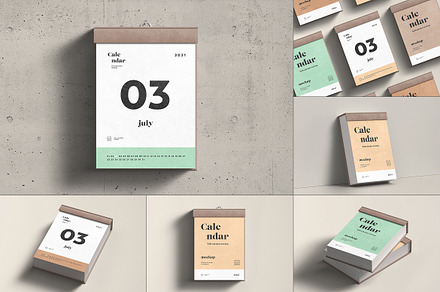 Wall Calendar Mock-up 2, a Books & Magazine Mockup by Yogurt86
