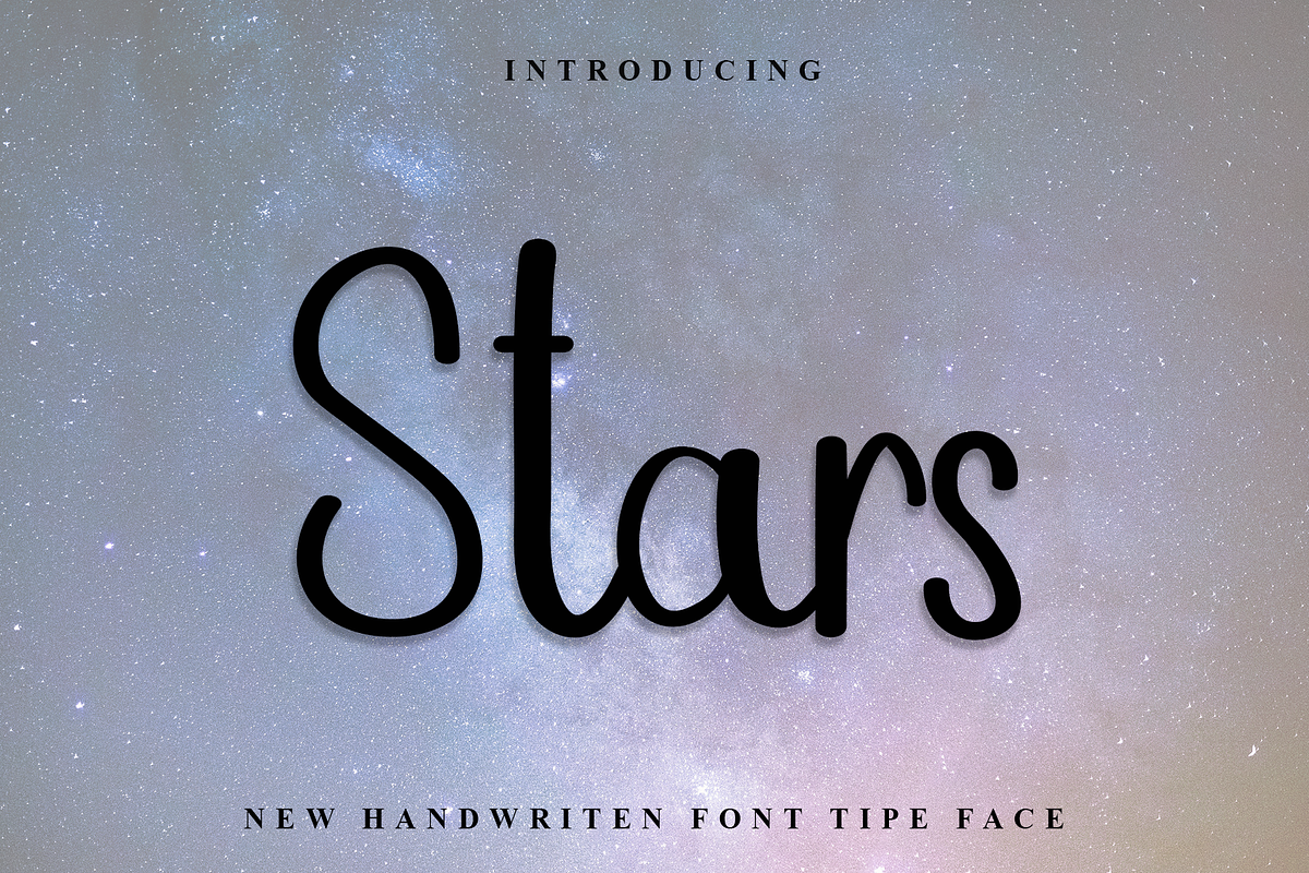 Stars, a Handwritten Font by InermediaSTUDIO (Photo 1 of 8)