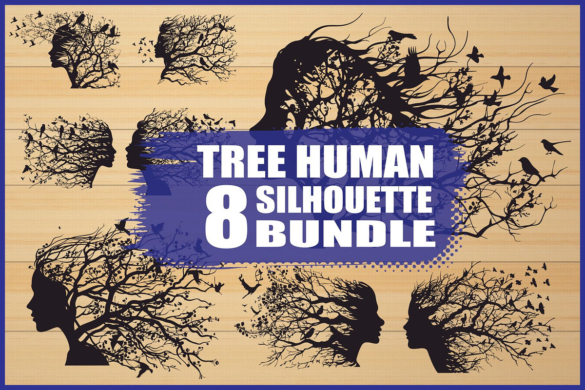 Nature Face Vector Collection, an Illustration by BIPLOB EXPERT (Photo 1 of 9)