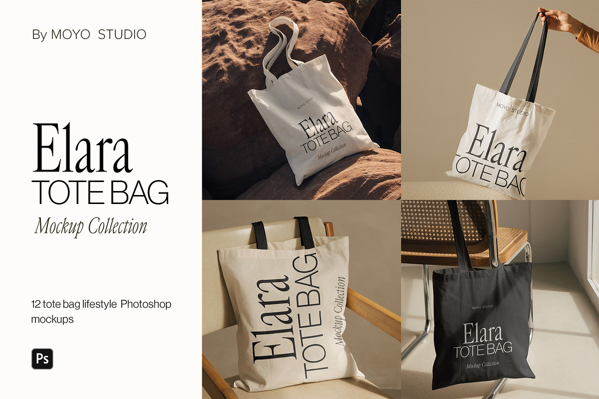 Tote Bag Mockup Bundle, a Product Mockup by Moyo Studio (Photo 1 of 23)