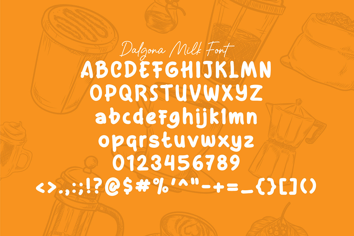 Dalgona Milk - Cute Font, a Handwritten Font by Salamahtype (Photo 6 of 7)