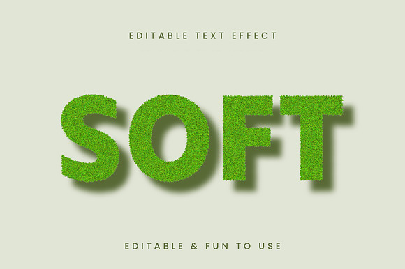 Soft Grass 3D Bold Text Effect preview 3