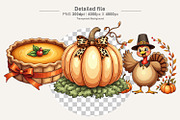 Watercolor Thanksgiving Clipart, an Illustration by Artnoy (Thumbnail 3 of 8)
