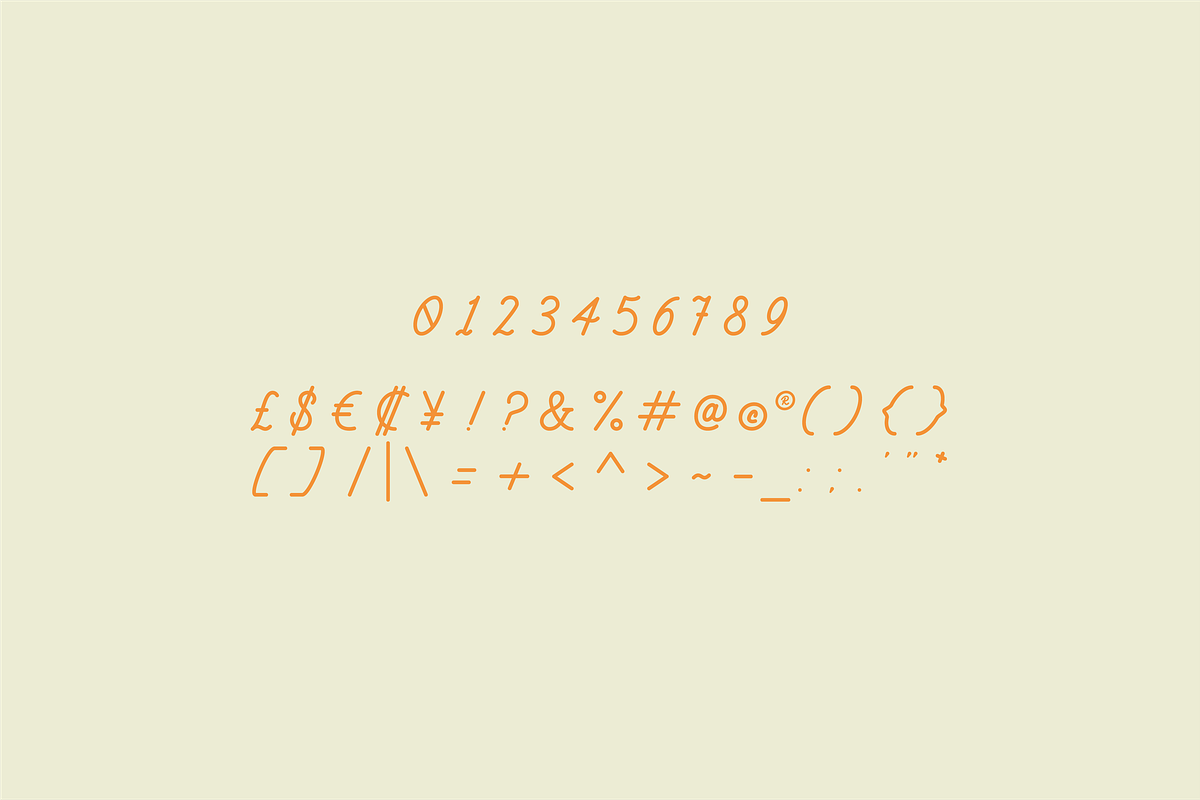 Monoline Script - Font preview 4