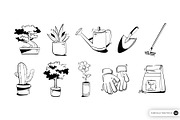 Plant & Garden Illustration Set, an Object Graphic by SLAB! Design (Thumbnail 2 of 3)
