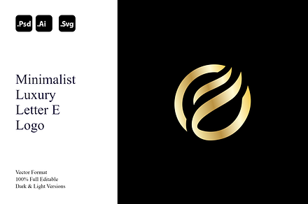 Minimalist Luxury Letter E Logo, a Branding & Logo Template by Luxury Logos