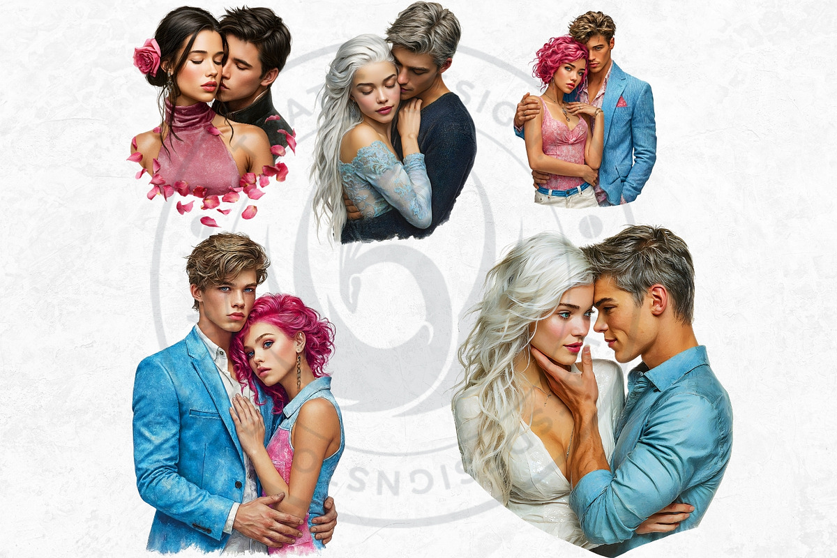 Love Affair Romantic Cliparts, a Person Illustration by ThatsDesignArt (Photo 8 of 17)