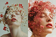 127 Fashion models in flowers, a Beauty & Fashion Photo by Handmadefont (Thumbnail 12 of 15)