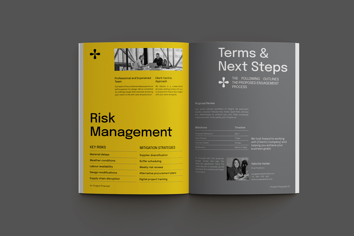 Yellow Construction Project Proposal, a Brochure Template by Neermana (Photo 9 of 11)