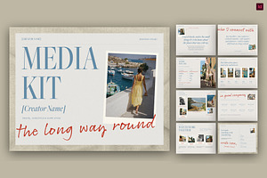 Travel Influencer Media Kit Template