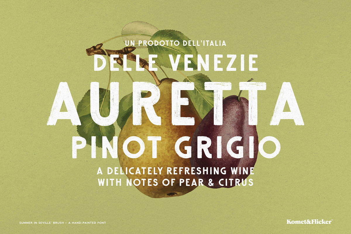 Summer in Seville Brush, a Sans Serif Font by Komet & Flicker (Photo 12 of 15)