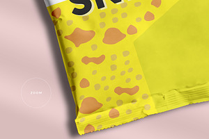 Snack Pouch Packaging Mockup