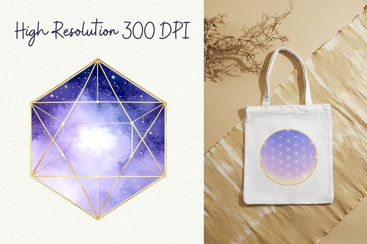 Celestial Sacred Geometry Clipart, an Object Graphic by Anna Design Studio (Photo 5 of 8)
