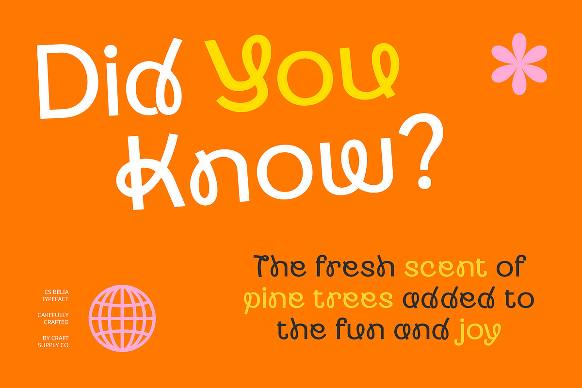 CS Belia – Display Sans Serif Font, a Sans Serif Font by Craft Supply Co. (Photo 4 of 8)