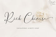 Rich Chinese, a Script Font by Struggle Studio (Thumbnail 1 of 5)