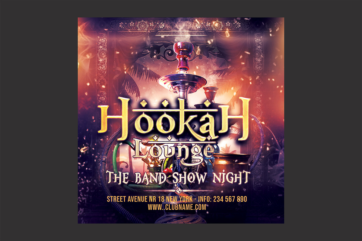 Hookah Lounge Flyer, a Flyer Template by DSGraphicDesign (Photo 1 of 2)