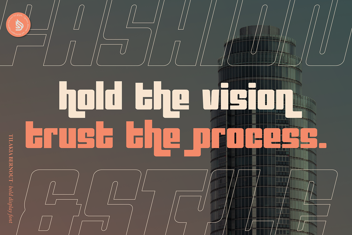 Tilakia Bernout | Bold Display Font, a Sans Serif Font by Denustudios (Photo 5 of 15)