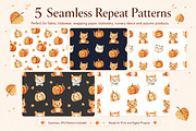 Pumpkin Cat Bundle, a Seasonal Illustration by GoldmoonUA (Thumbnail 3 of 5)