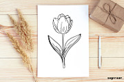 Flowers SVG Bundle, a Decorative Illustration by svgocean (Thumbnail 6 of 11)