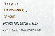 Dragon Fire Photoshop Layer Styles, a Layer Style Add-On by Sapphire X Designs (Thumbnail 3 of 3)