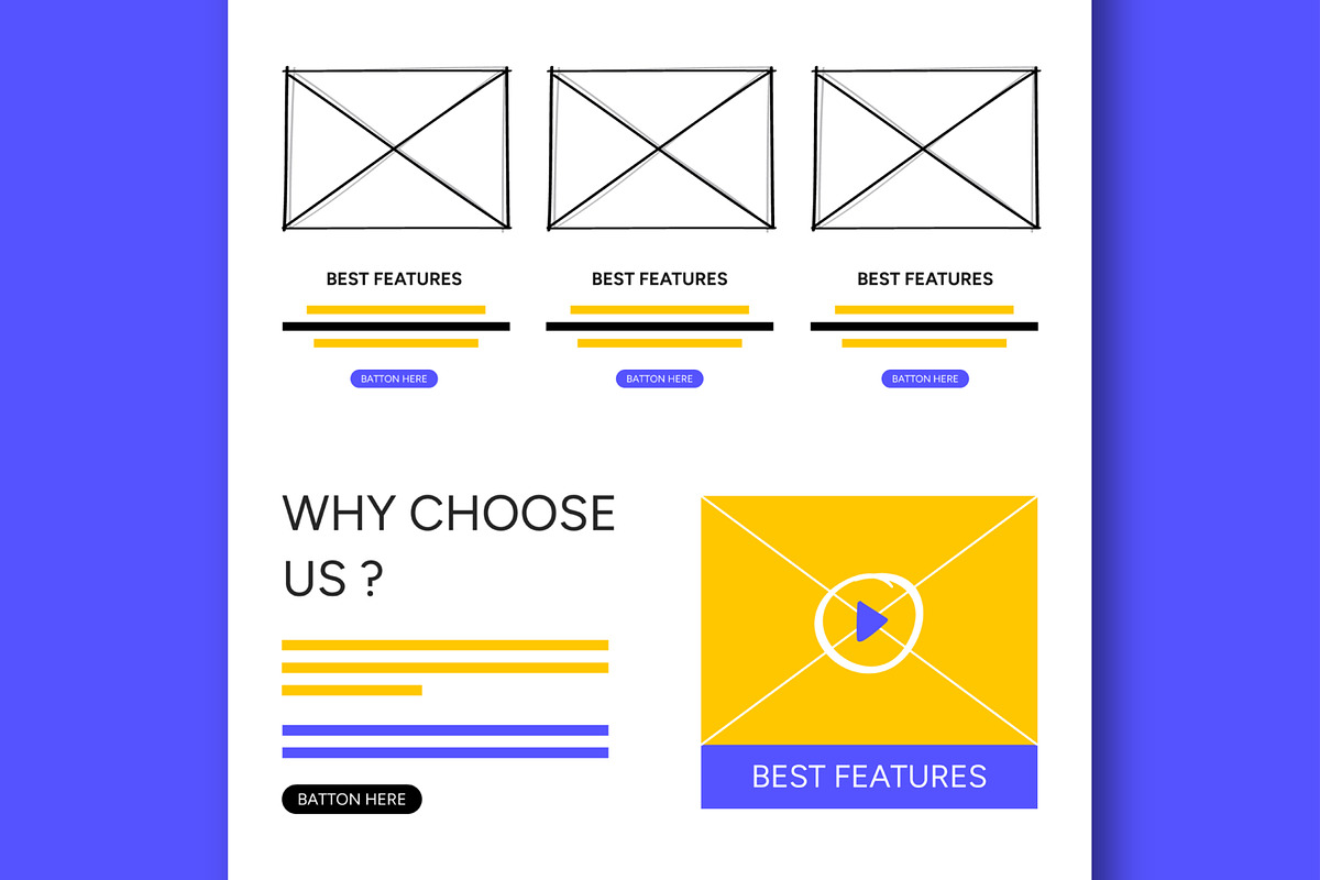 Wireframe Template, a Wireframe Template by MightyDesign (Photo 4 of 9)