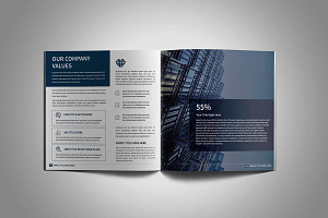 Corporate Square Brochure Template