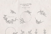 Innocent Lily - Floral Line Art, an Illustration by Julia M. Watercolor (Thumbnail 6 of 11)