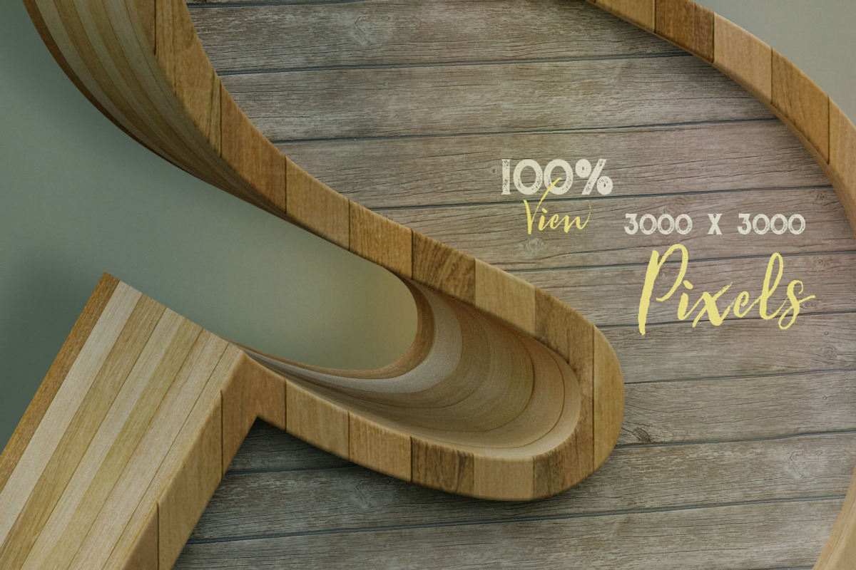 Wooden – 3D Lettering, a Graphic by Deeezy (Photo 3 of 5)
