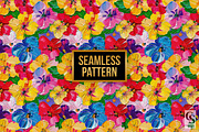 Acrylic Paint Hibiscus Floral Papers, a Pattern Graphic by Creative Store (Thumbnail 4 of 6)