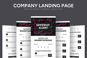 Giveway Email Template, an UI Kit Template by CreativeShaper