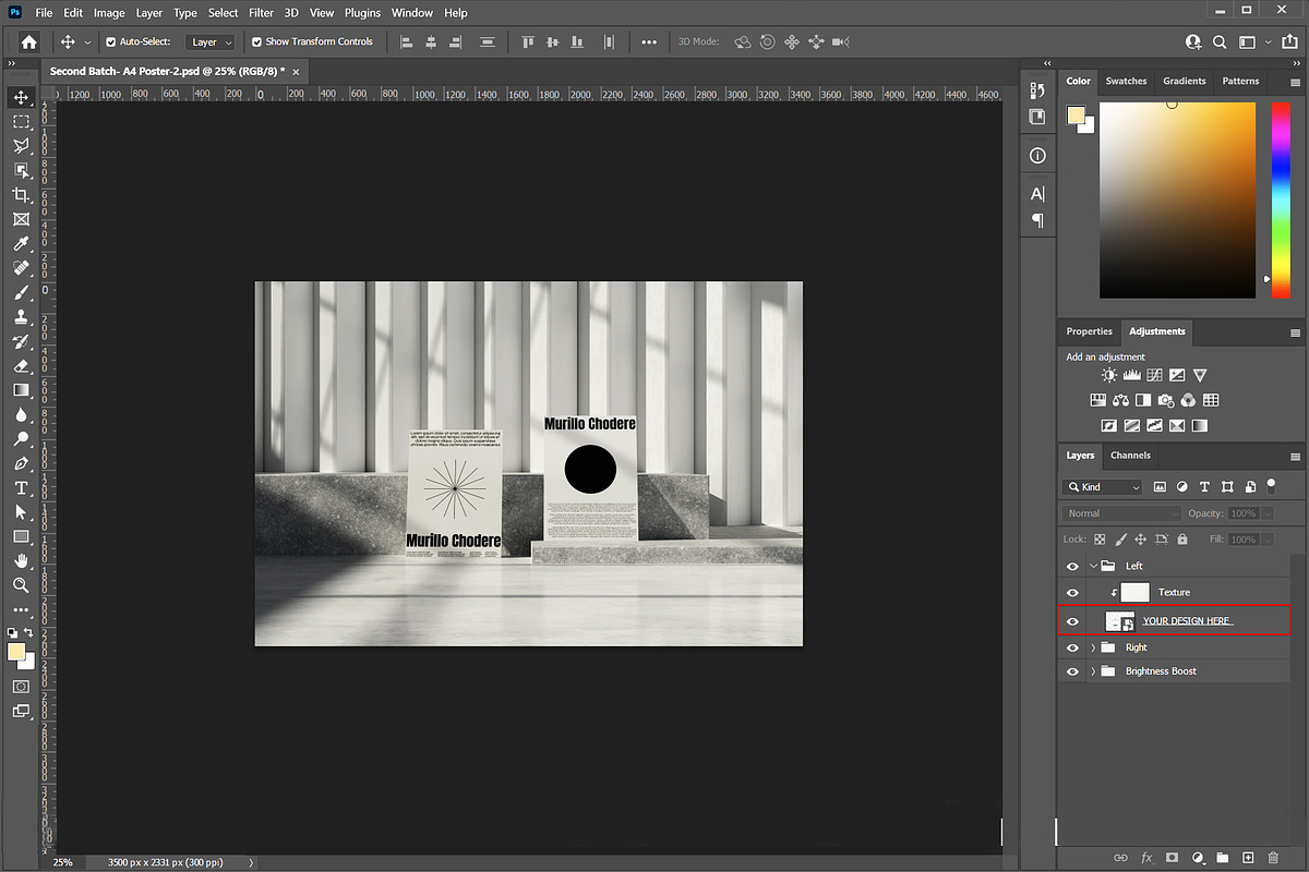 Realistic poster mockup, a Cups & Container Mockup by SimpleMockup (Photo 2 of 2)