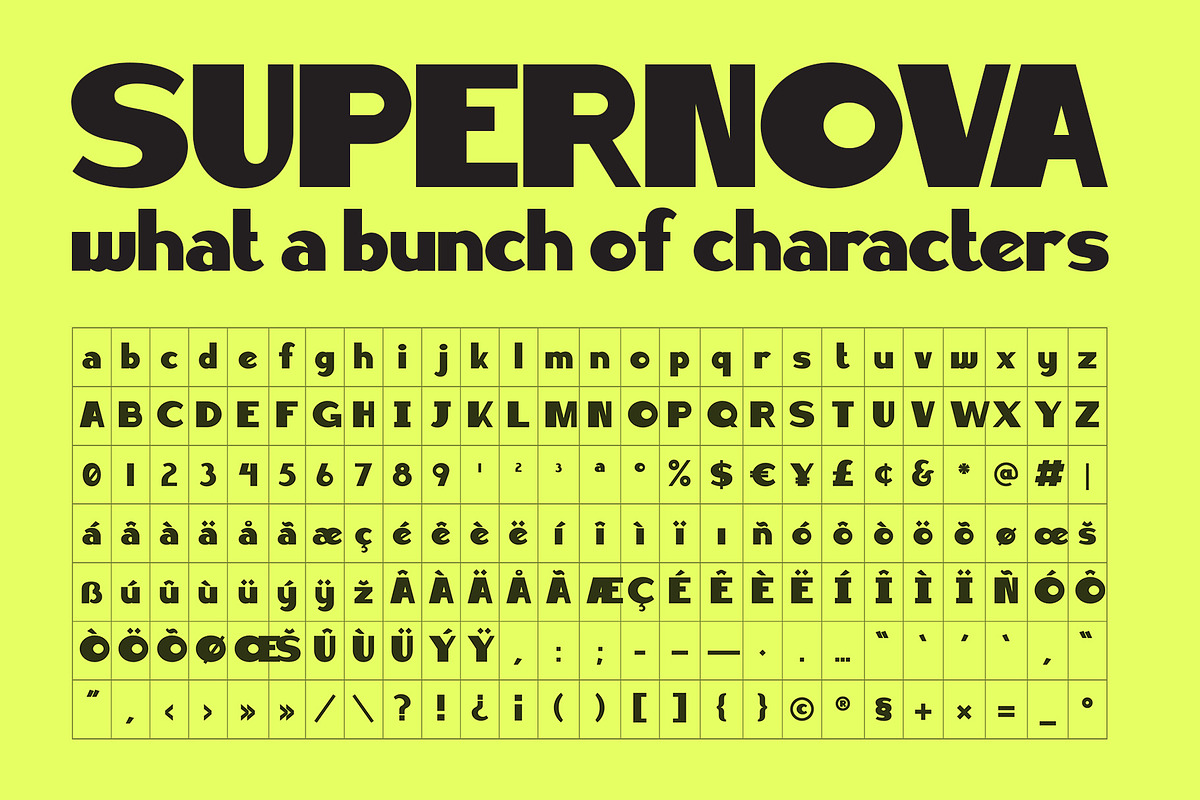 SUPERNOVA — Retro Display Font, a Sans Serif Font by Mikey Weeks (Photo 5 of 7)