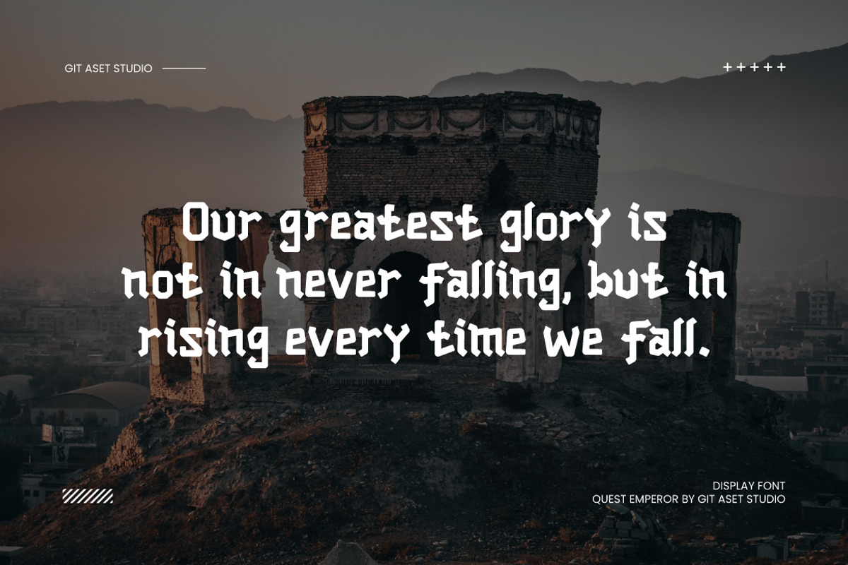 Quest Emperor - Vintage Style Font, a Sans Serif Font by gitasetstudio (Photo 6 of 6)