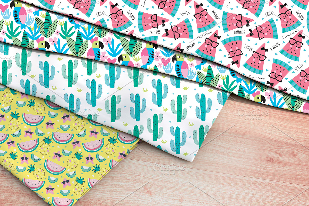 20 summer seamless patterns, a Pattern Graphic by Larienn graphic design (Photo 2 of 6)