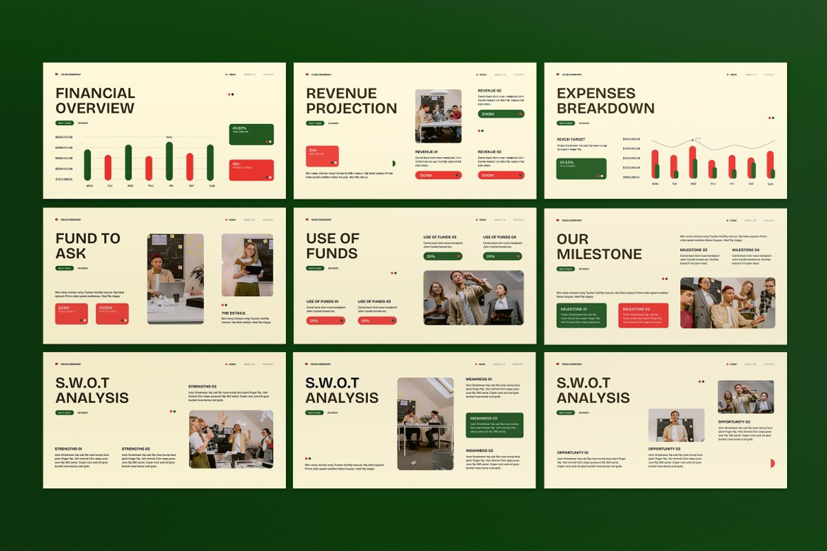 Investor Pitch Deck Google Slide, a Presentation Template by graphicook (Photo 3 of 5)