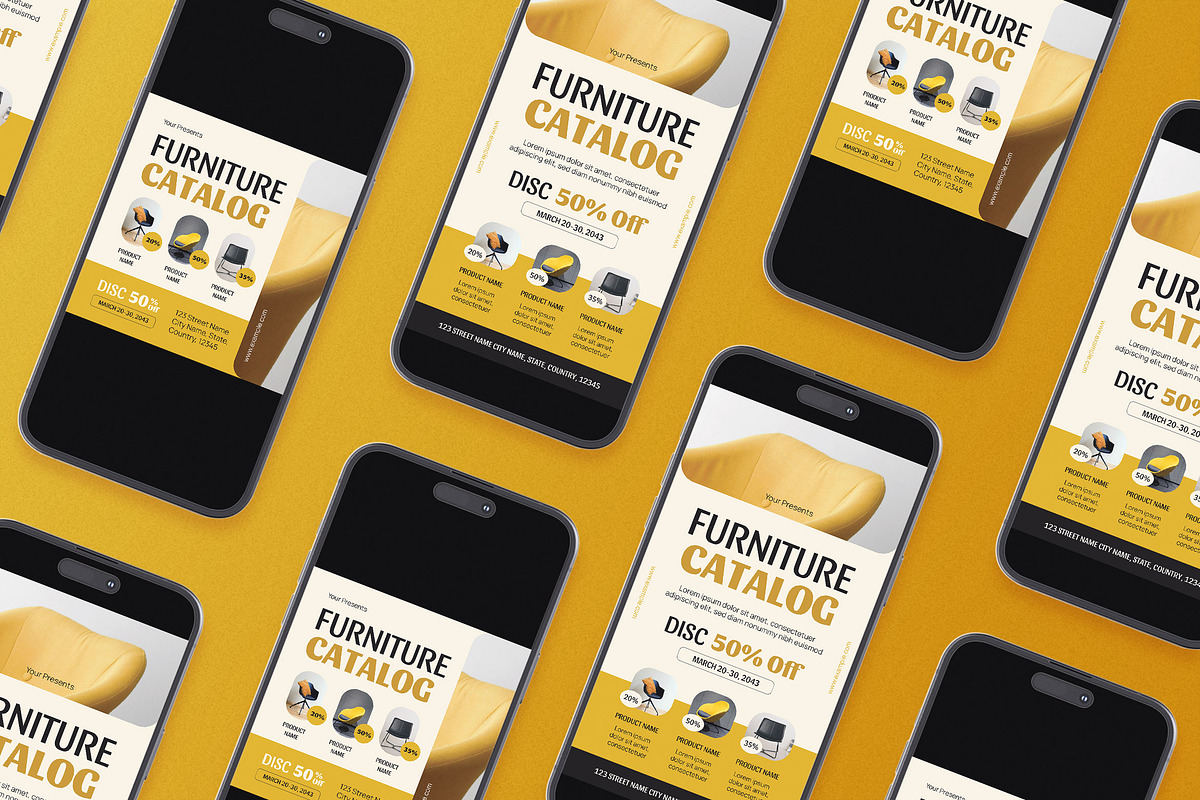 Furniture Catalog Flyer Set, a Flyer Template by Aiyari Graphic (Photo 2 of 3)