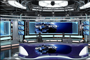 Virtual TV Studio News Set 1, an Architecture 3D Model by akerStudio (Thumbnail 6 of 57)