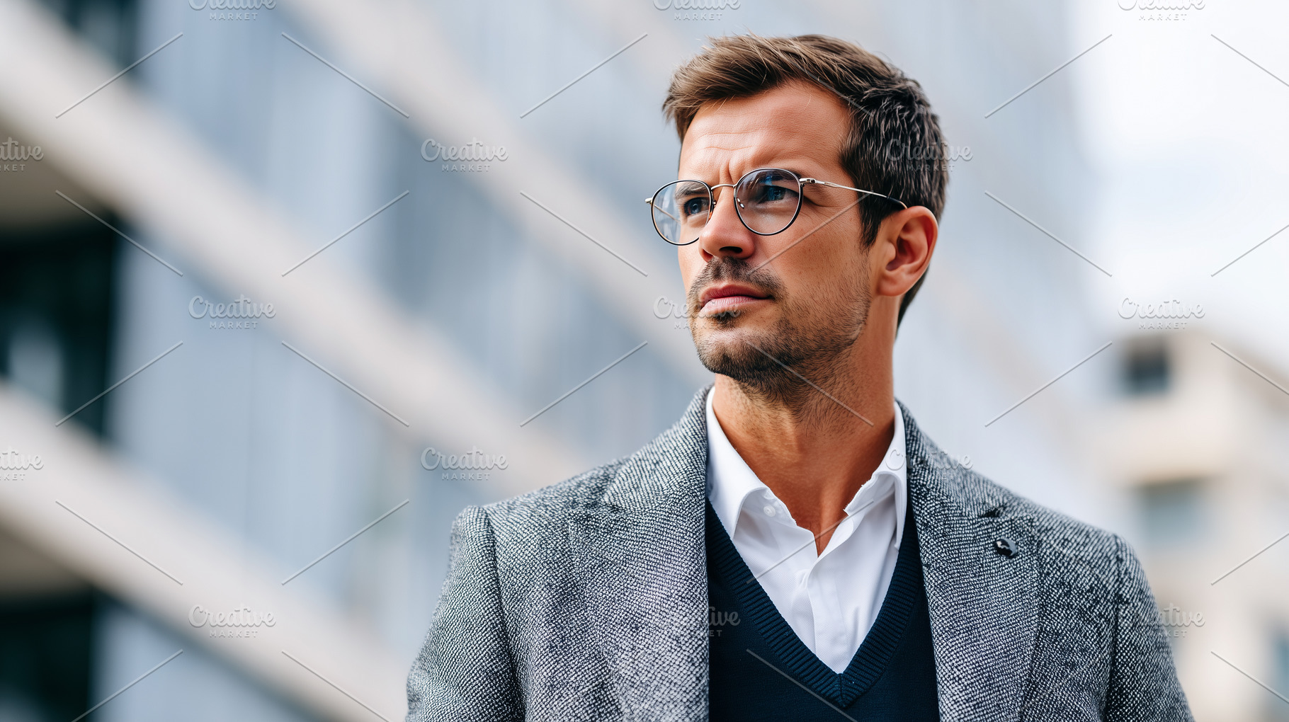 Confident stylish businessman wear, a Business Photo by MistyDay